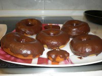 DONUTS CASEROS DE CHOCOLATE